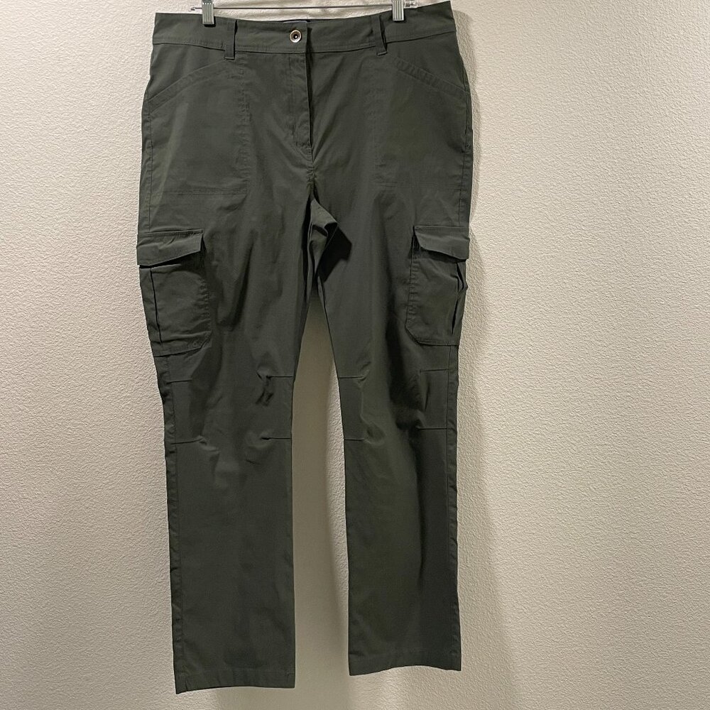 MOUNTAIN WAREHOUSE "Conniston" Stretch Cargo Outdoor Trousers Olive Women 14 - Picture 3 of 10